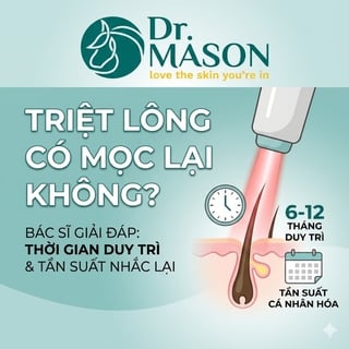 Triệt lông có mọc lại không và duy trì bao lâu?