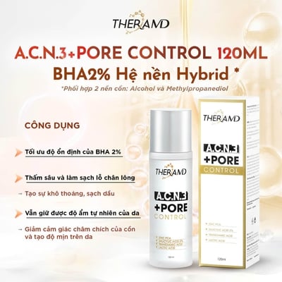 THERAMD A.C.N.3+ PORE CONTROL – Dung Dịch Giảm Mụn,