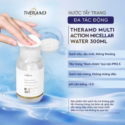 Nước Tẩy Trang TheraMD Multi-Action Micellar Water – Dòng Làm Sạch Dịu Nhẹ pH ~5.5 Được Dr. Mã Sơn Tin Dùng
