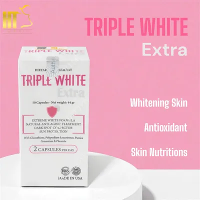 Viên uống trắng da Triple White Extra chống nắng, cải thiện thâm nám