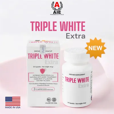 Viên uống trắng da Triple White Extra chống nắng, cải thiện thâm nám