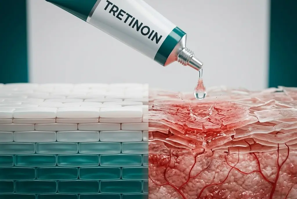 Lý do không nên dùng Tretinoin trên da nhiễm Corticoid
