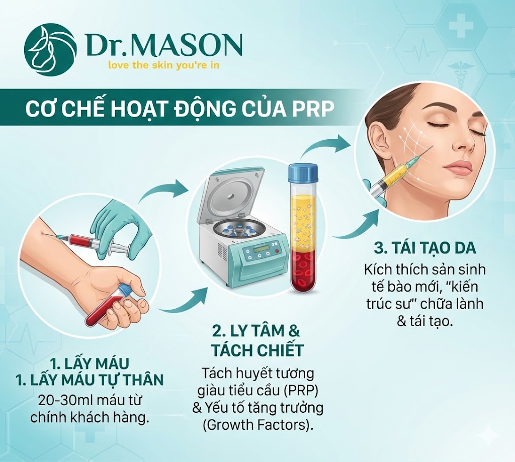 Cơ chế hoạt động của PRP (Huyết tương giàu tiểu cầu)