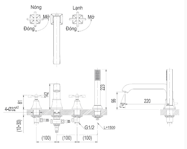 Vòi sen inax BFV-8100B