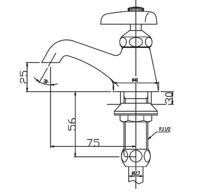 Vòi chậu lavabo inax LF-1