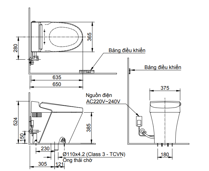 Bồn cầu inax cảm ứng GC-218VN