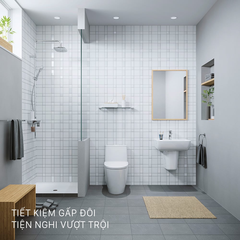 phòng tắm tối giản phòng tắm tối giản