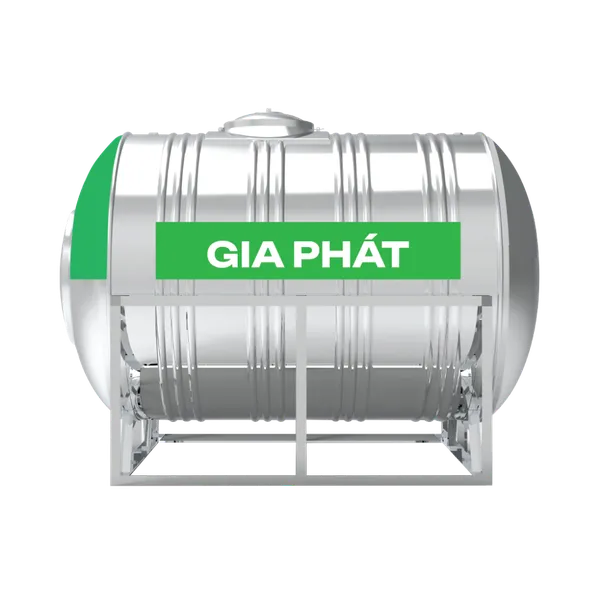 Bồn inox Gia Phát 1500L ngang