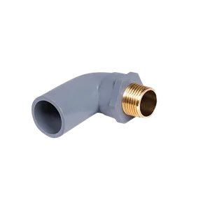 Co 90 độ ren ngoài thau uPVC Stroman