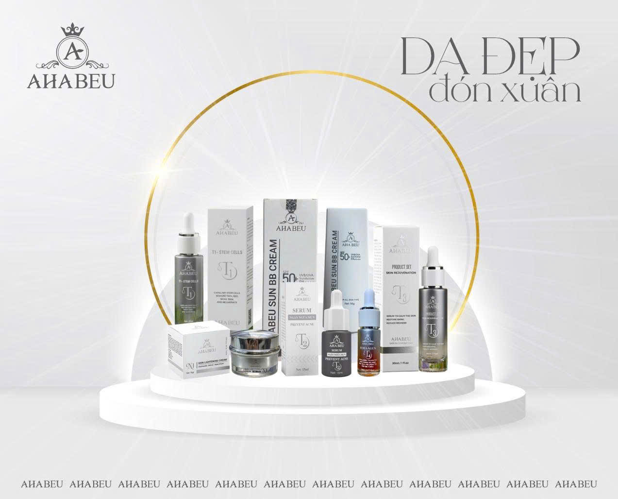 Dòng sản phẩm chăm sóc da AHABEU chất lượng, an toàn và hiệu quả để đồng hành cùng bạn trên hành trình chinh phục làn da sáng mịn. Dòng sản phẩm chăm sóc da AHABEU chất lượng, an toàn và hiệu quả để đồng hành cùng bạn trên hành trình chinh phục làn da sáng mịn.