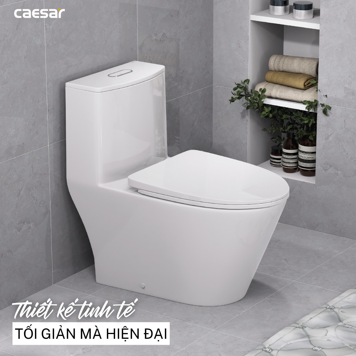 bồn cầu caesar 1 khối bồn cầu caesar 1 khối