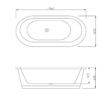 Bồn tắm Caesar AT6270