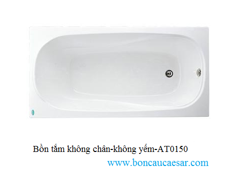 Bồn tắm không chân không yếm Caesar AT0150