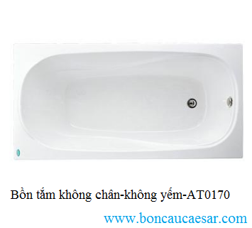 Bồn tắm không chân không yếm Caesar AT0170