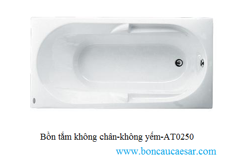 Bồn tắm không chân không yếm Caesar AT0250