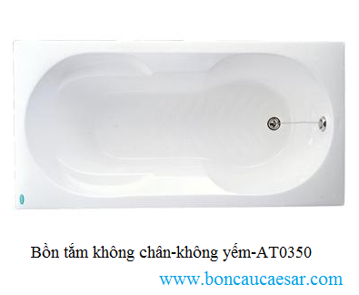 Bồn tắm không chân không yếm Caesar AT0350