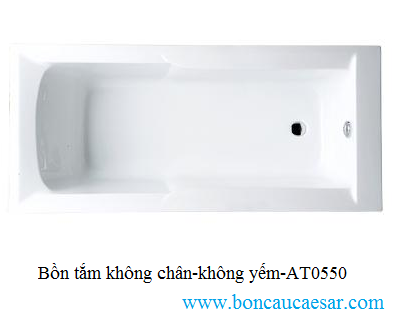 Bồn tắm không chân không yếm Caesar AT0550