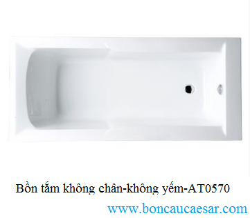 Bồn tắm không chân không yếm Caesar AT 0570