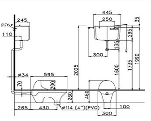 Bồn cầu xổm-CS1230