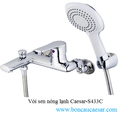 Vòi sen nóng lạnh Caesar-S433C