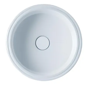 Lavabo âm bàn Caesar LF5118 trụ xả nắp sứ