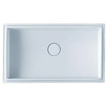 Lavabo âm bàn Caesar LF5130 trụ xả nắp sứ