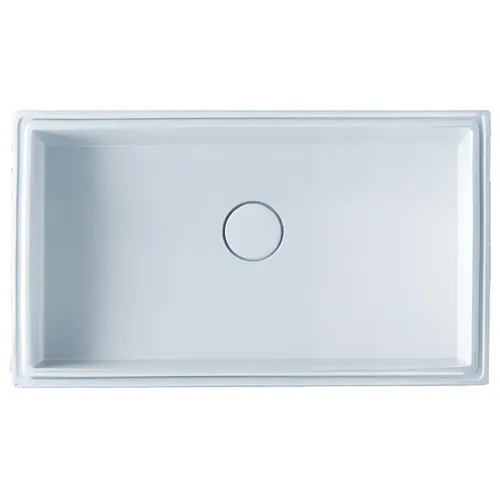 Lavabo âm bàn Caesar LF5130 trụ xả nắp sứ