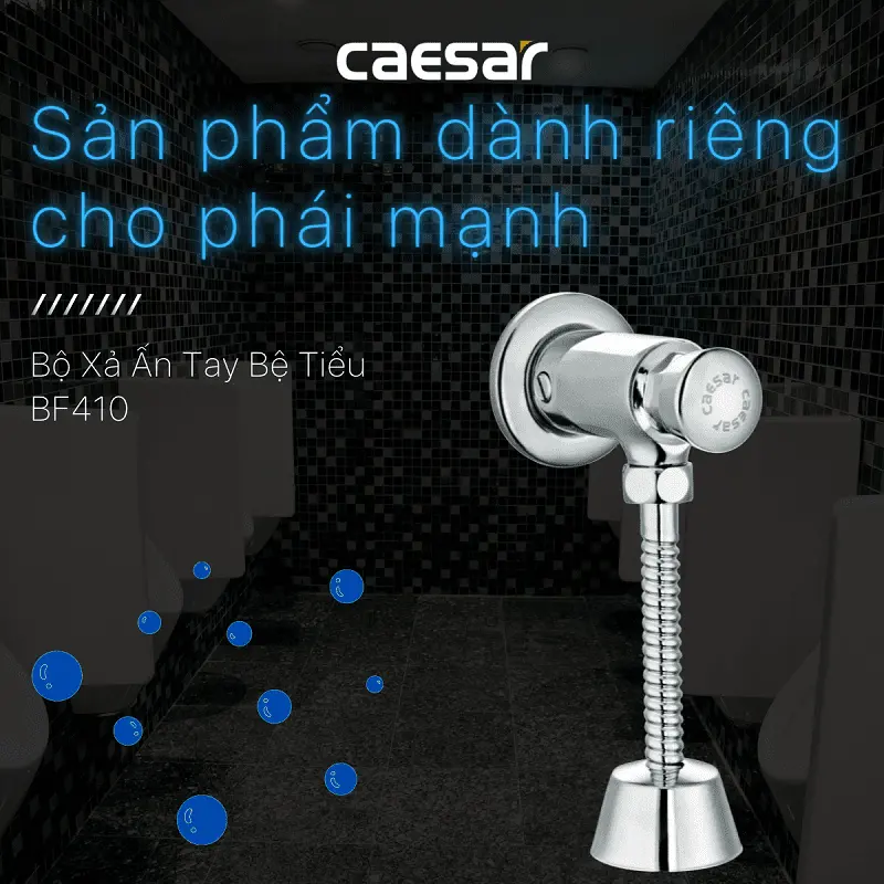 Xả tiểu ấn tay caesar BF410 Xả tiểu ấn tay caesar BF410