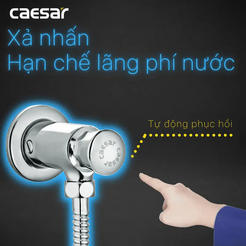 Xả tiểu ấn tay caesar BF410 Xả tiểu ấn tay caesar BF410