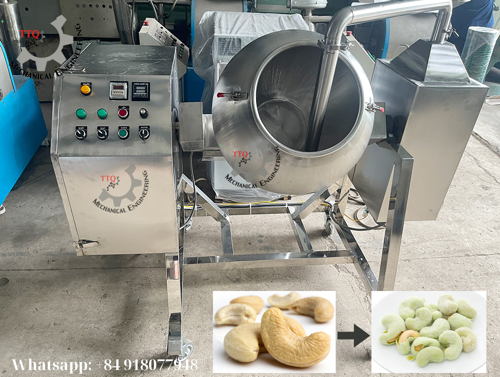 cashew coating machine cashew coating machine