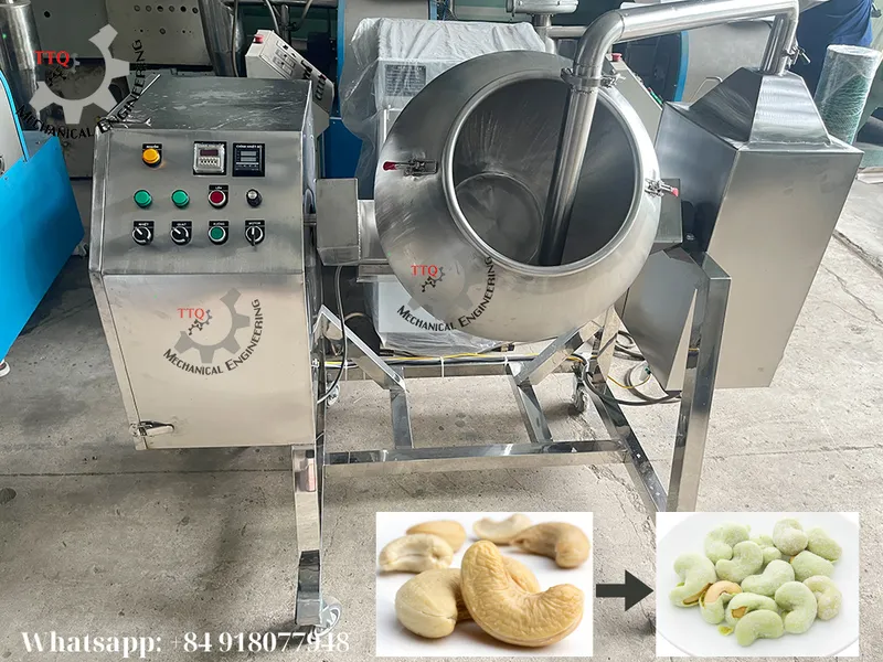 How to Make Coated Cashew Nuts with a Coating Machine – TTQ Vietnam
