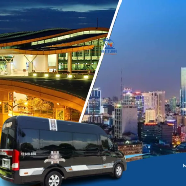 Thuê Xe Đón Sân Bay Tân Sơn Nhất Đi Trung Tâm Sài Gòn Limousine 9 Chỗ