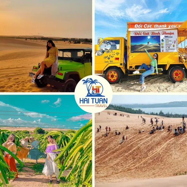 White Sand Road - White Sand Dunes - Red Sand Dunes - Dragon Fruit Garden