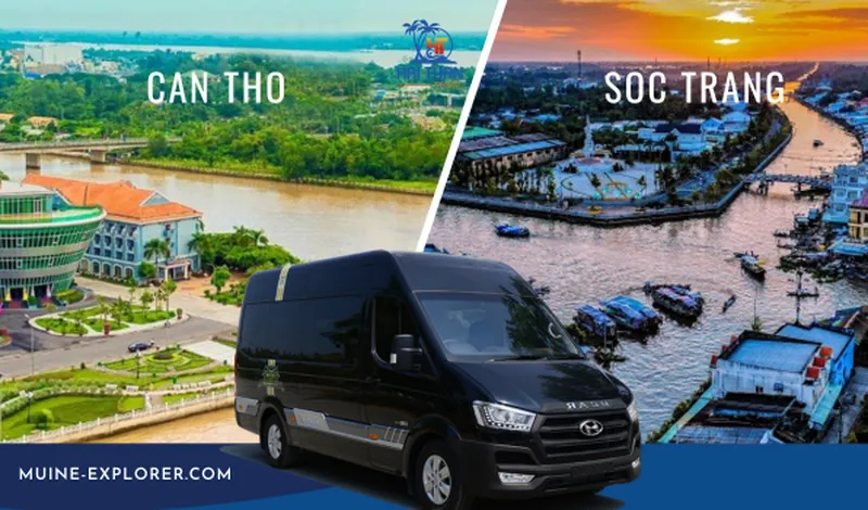 Can Tho To Soc Trang Private Limousine 9 Seater