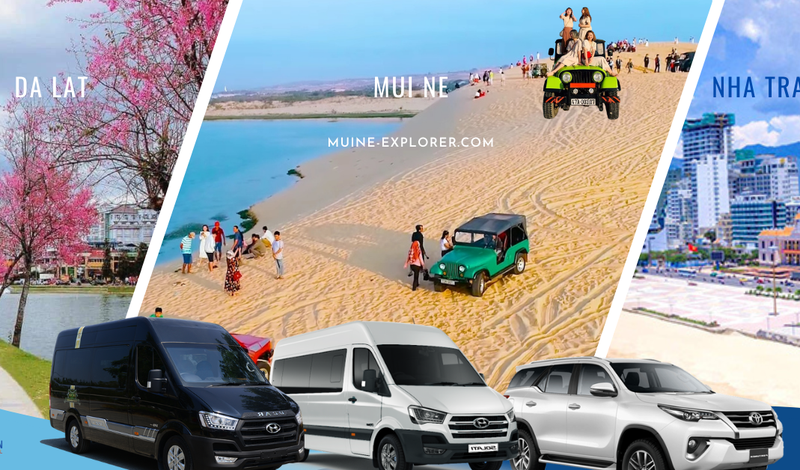 Dalat To Mui Ne Day Trip Ending Nha Trang (Sunset Tour) 6-8 Guests Limousine