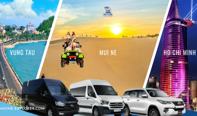Tour 1 Ngày Vung Tau Đi Mũi Né Kết Thúc TP Hồ Chí Minh (Xem Mặt Trời Lặn) 1-5 Khách Limousine