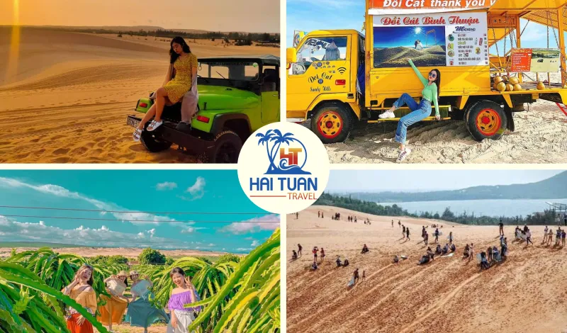 White Sand Road - White Sand Dunes - Red Sand Dunes - Dragon Fruit Garden