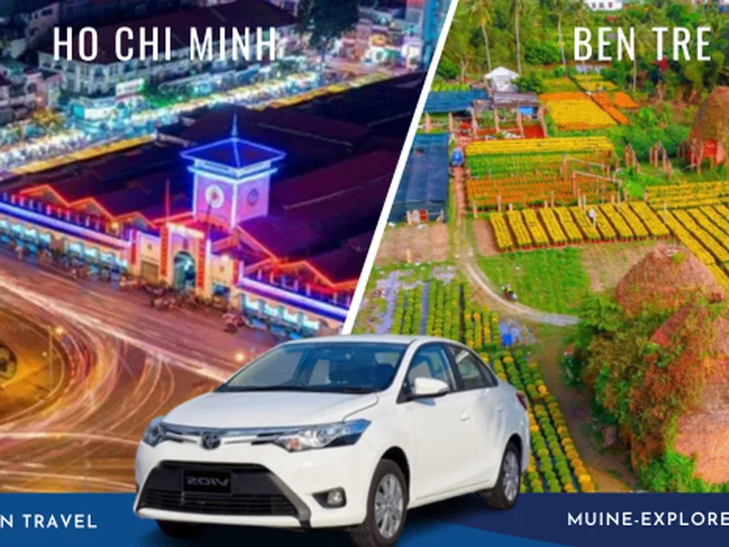 Ben Tre To Ho Chi Minh Private Car 4 Seater