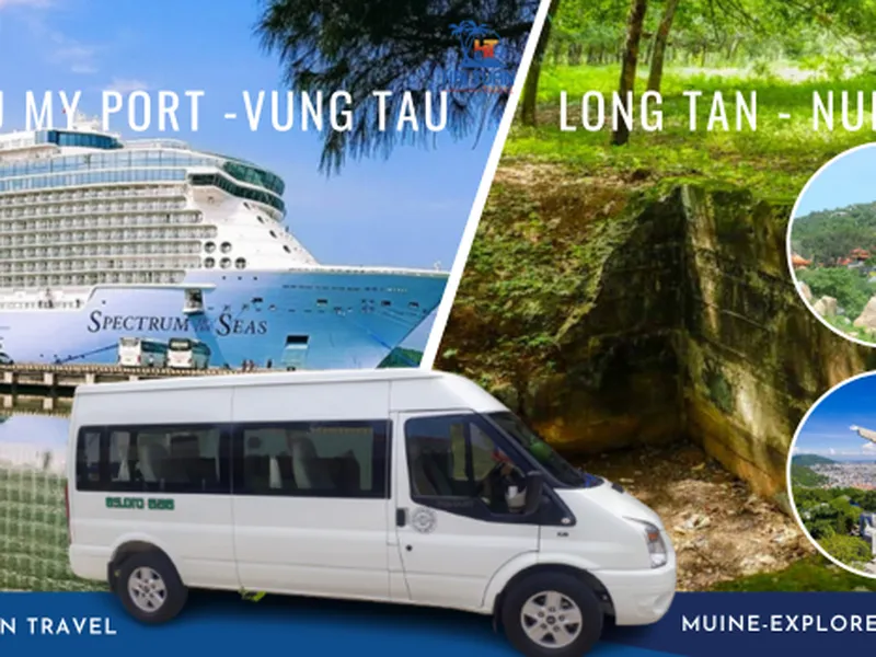 Thuê Xe Đón Cảng Phú Mỹ Đi Long Tân Núi Đất Vũng Tàu Xe 16 Chỗ