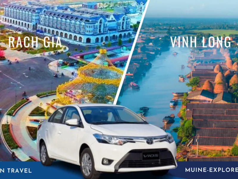 Rạch Gia To Vinh Long Private Car 4 Seater