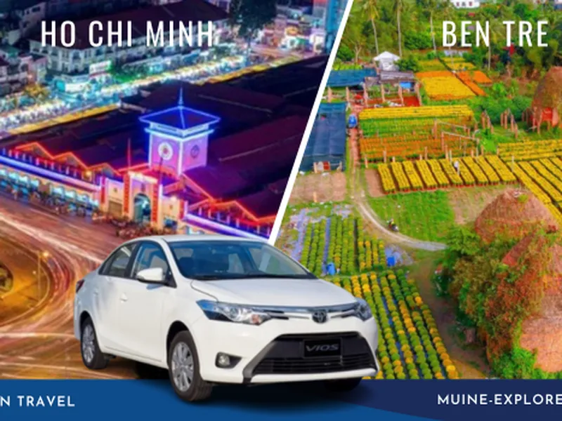 Ho Chi Minh To Ben Tre Private Car 4 Seater