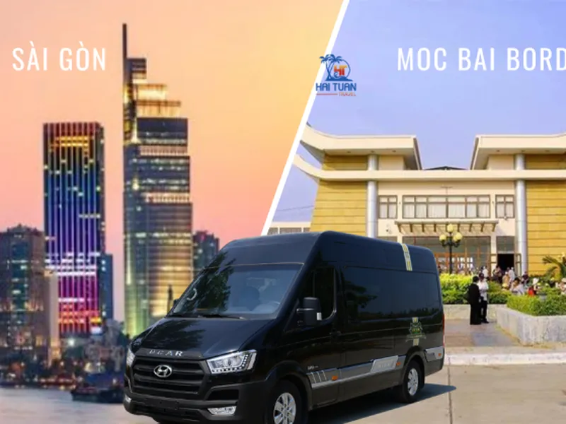 Moc Bai Border To Ho Chi Minh Private Limousine 9 Seater