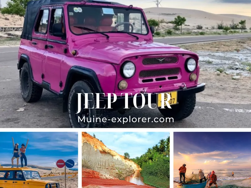 Tour Cung Đường Bàu Trắng - Đồi Cát Trắng - Đồi Cát Đỏ - Làng Chài - Suối Tiên