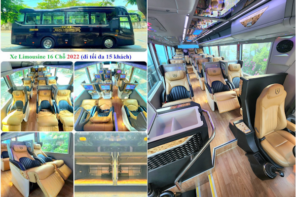 15 seater limousine to An Giang