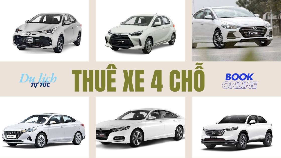 Rent a 4-seat car from Saigon to Ca Mau Toyota Vios, Honda City, Hyundai Accent, Kia Morning