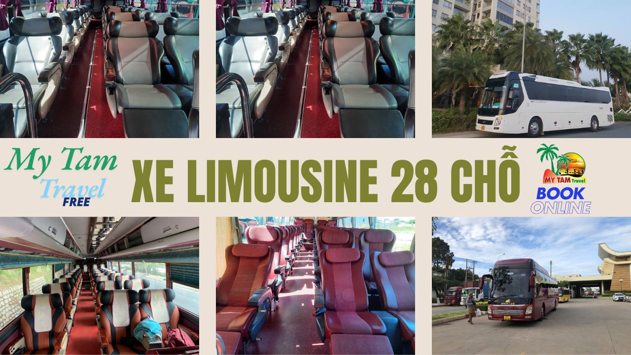 Price of 28-seat Limousine from Saigon to Mui Ne VIP - LUXURY CAR MY TAM TRAVEL