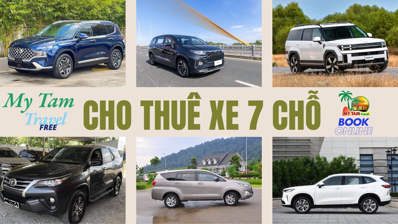 Car rental for Western Tour 7 provinces 4-7-16-29-45c Limousine 9-11-15-18c