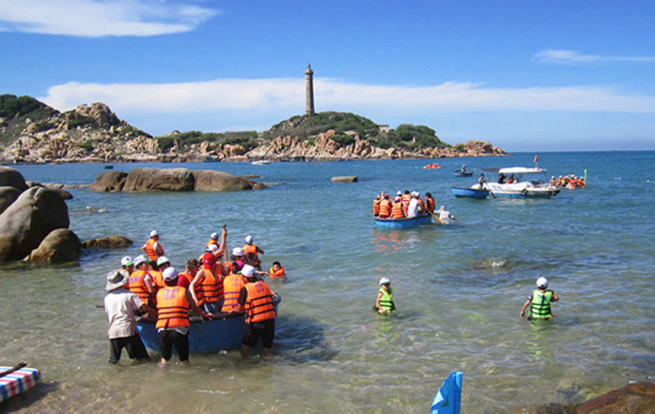 The ancient lighthouse was built during the French colonial period, offering a stunning view of the sea.