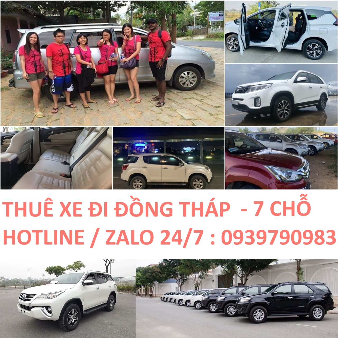 Thuê xe 7 chỗ đi Đồng Tháp