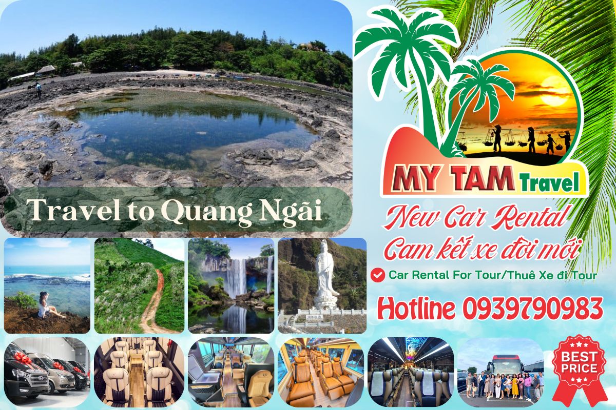 Car rental Saigon Quang Ngai 4-7-16-29-45c Limousine 9-11-15-18-28c